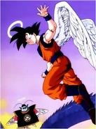 After his first and second deaths, Son Goku (Dragon Ball Z) was permitted to keep his physical body in the Other World.