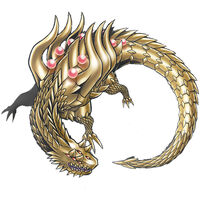 Huanglongmon (Digimon), the Yellow Dragon of the Center, is the leader of the Four Holy Beasts and has power comparable to natural disasters.