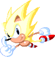 Hyper Sonic (Sonic the Hedgehog series) is a transformation that Sonic can achieve when he collects all seven Super Emeralds.
