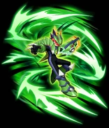 Geo Stelar (MegaMan StarForce) in his Green Dragon form.