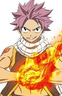 Though brash, Natsu Dragneel (Fairy Tail) can be unexpectedly quick witted in his battles, coming up with rash but effective methods to fight powerful wizards.