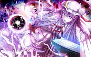 Patchouli Knowledge (Touhou Project) is able to manipulate the five elements, in addition to the sun and moon elements.