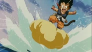 Flying Nimbus (Dragon Ball) being ridden by Goku