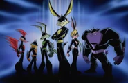 Then the comet will collide Acmetropolis and The Loonatics (Loonatics Unleashed) out of its orbit, a cosmic radiation was released and awarded them great powers according to their characteristics and those of their ancestors.