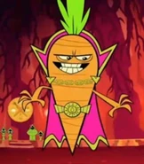 Vegetor (Teen Titans Go!) can mind control anyone who eats vegetables and turn green.