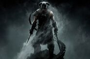 A Dragonborn (The Elder Scrolls) is a rare individual with the body of a mortal, but soul of a dragon.