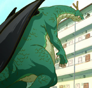 In her true dragon form, Tohru (Miss Kobayashi's Dragon Maid) is the size of a building.