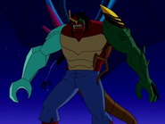 Ultimate Kevin (Ben 10: Ultimate Alien) possesses Big Chill, AmpFibian and Ultimate Aggregor's flight.