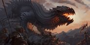 Glaurung (J. R. R. Tolkien), The Deceiver, The Golden, The Great Worm and the Worm of Greed, first of the dragons in Middle-earth.