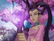 Kadma (W.I.T.C.H.) is the former Guardian of Earth has an intense mystical connection to plants and can command flora of all kinds to do her bidding. This includes causing plants to grow at incredible rates, sprout vines to ensnare her enemies, or causing plants to mutate into thick briars of thorns to block passages.