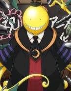 Before his transformation, Korosensei (Assassination Classroom) was a world famous assassin known as "The Grim Reaper".