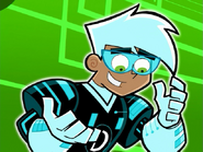 Danny (Danny Phantom) can use the Fenton Helmet to overshadow his video game avatar and use his ghost power and even combining his powers with power-ups in the video game.
