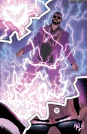 Baal WickedDivine.jpeg (916 KB) Valentine Campbell (Image Comics), as the new incarnation of the God "Baal Hammon", possesses vast powers over electricity and lightning.