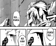 The One Being Sought (Code:Breaker) using Cell Regeneration to activate his cell's recovery ability, healing his wounds and recovering lost limbs and even his heart so long as nothing is lodged into the wound area.