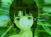 Iwakura Lain (Serial Experiments Lain) is a cyber-entity which destroyed the boundary between the real world and cyber-space.