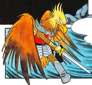Roam (The Legend of Zelda) became a humanoid eagle when he entered the Dark World.