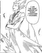 Freezing Houkabe (Code: Breaker) can control the ice that composes his body.