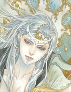 Mizumi (Return to Labyrinth) is a powerful sorceress, best known under the title "the Queen of Cups".