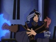 Mozenrath (Aladdin: The Animated Series) can use the Crystal of Ix to preform imprisonment spells that can even trap cosmic genies.