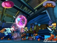 Murray (Sly 3: Honor Among Thieves) trained in the Dreamtime under the Guru, allowing him to utilize his Aboriginal Ball Form.