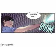 Han Jee-Han (The Gamer) using the Energy Bolt skill.