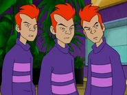 Replay (Static Shock) is a metahuman with the ability of Duplication and can re-absorb his clones when they are not needed.