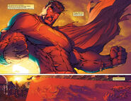 Superman (DC Comics) destroys the Doomsday Clone Army with his Heat Vision.
