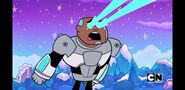 Cyborg (Teen Titans Go) while crying