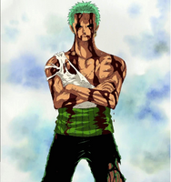 Roronoa Zoro (One Piece) possesses incredible endurance to pain, able to withstand being stabbed in the chest, being crushed underneath a building, and even taking on all of Monkey D. Luffy's pain and fatigue.