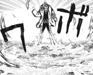 As a Hitorima, Doppo Akari's (Ayashimon) Yojutsu involves creating and manipulating fire that steals his target's body heat.