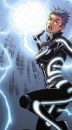 Alya (DC Comics) generating a large ball of electricity.