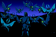 Necrofriggians (Ben 10) such as Big Chill and his babies are immune to extreme temperatures whether hot or cold.