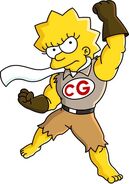 Lisa Simpson as Clobber Girl (The Simpsons' Treehouse of Horror X)