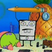 Doodlebob (Spongebob Squarepants) was created by Spongebob by being drawn.