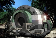 The Chronosphere (Command & Conquer: Red Alert) during the Second World War would transport matter by converting the atoms into wave energies that can be easily transported by beams of light. The experiments were successful with inanimate objects, but faced issues with living beings due to their complex molecular structures. Each use of the Chronosphere had a small probability of generating a Chrono Vortex, a rift in space-time continuum that rampaged through the battlefield, destroying everything in its path.