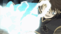Luck Voltia (Black Clover) casting Lightning Magic: Thunderclap Crumbling Ball.