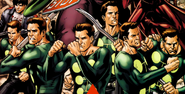 James Madrox aka Multiple Man (Marvel Comics) has this as his Mutation, being able to create multiple identical physical living duplicates of himself upon any physical impact.