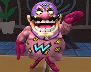 Wario (Super Smash Bros.) with his Final Smash can costume change into Wario Man.