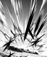 ...causing a massive explosion in the area in an attempt to defeat the goddess.