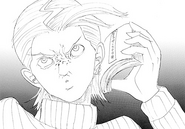 Vinegar Doppio's (JORGE JOESTAR) stand can turn anything, including a part of someone's body, into a working and fully functional portable phone.