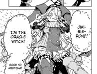 After her 10-year coma, Jikishirone (Madan no Ichi/Ichi the Witch) has her body possessed by the Prophecy Majik.