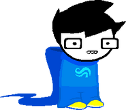 After fusing with Caliborn's treasure, John Egbert (Homestuck) gained the retcon powers, allowing him to change the narrative of Homestuck, blow away glitches on the fabric of the story and the website, freely move through Canonspace, teleport planets into between the comic panels and transcend the confines of canon itself.