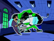 Wulf’s (Danny Phantom) Claws can not only open portals, but also exorcising Walker from the mayor of Amity Park.