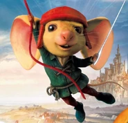 Despereaux (The Tale of Despereaux) was born with large ears that he can use to glide.