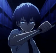 Tokaku Azuma (Akuma no Riddle) is expert knife user, whether its throwing or fighting with them.