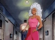 Storm (X-Men the Animated Series) creates a vortex of wind