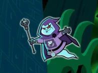 Clockwork.gif (8.86 MB) As the ghost of time, Clockwork (Danny Phantom) knows everything, most likely because he watches over all that has, is, could and will happen, as such he can't be surprised or caught unready. He also knows all alternatives, as such this allows him to know the outcomes of his and other actions, before they happen, allowing him to be able to pick a course of action that helps all, his knowledge is infinite.