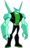 Diamondhead (Ben 10) is immune aging due to being made of diamonds, which don't age.