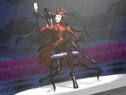 On more than one occasion, Hexadecimal (Reboot) is shown with the power to shift between a full body and her disembodied mask for traveling purposes.