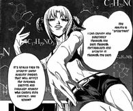 Lily's (Code:Breaker) ability is to convert her own life force into chemical production.
